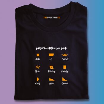 Gift Shirt For Guitar Lovers, Guitar Identification Guide, 2 of 2