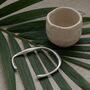 Organically Shaped Bangle Silver, thumbnail 5 of 8
