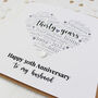 Personalised 30th Pearl Wedding Anniversary Card, thumbnail 5 of 8