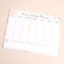 Personalised Floral Weekly Wipeable Acrylic Wall Planner, thumbnail 1 of 3