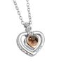 Personalised Projection Photo Jewellery Triple Hearts, thumbnail 1 of 3