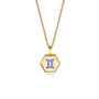 Gemini Zodiac Glowing Pendant Necklace With Uv Keyring Torch, thumbnail 2 of 12