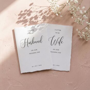 Wedding Vow Cards Husband And Wife Vow Books, 3 of 10