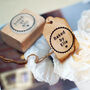 Baked By Personalised Rubber Stamp Round Frame, thumbnail 1 of 4