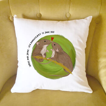 Mates For Life 6th Wedding Anniversary Cushion, 2 of 7