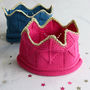 Knitted Crown Baby Hat, thumbnail 3 of 6