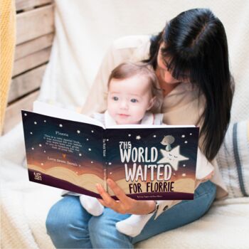 Personalised Baby Shower Book 'The World Waited', 2 of 11