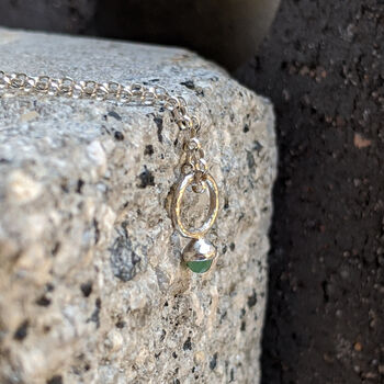 Tiny Silver Gemstone Necklace, 6 of 10