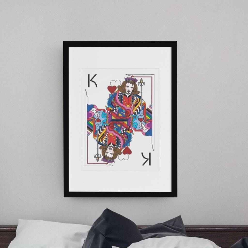 King Playing Card Wedding Art Drag Print By Think2Speak