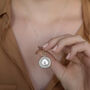 Personalised Handmade Silver Medallion Initial Necklace, thumbnail 1 of 4