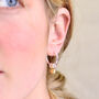 Silver And Gold Sweetie Heart Hoop Earrings, thumbnail 1 of 6