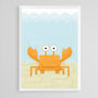 Sealife Nursery Art Print Set A4, thumbnail 5 of 12