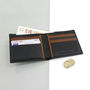 Personalised Italian Leather Wallet In Tan Or Brown, thumbnail 3 of 6