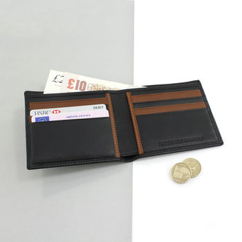 Personalised Italian Leather Wallet In Tan Or Brown, 3 of 6