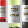 Personalised Wine Label 'Amazing Uncle', thumbnail 1 of 2