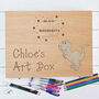 Personalised Unicorn Child's Art Box With Art Book, thumbnail 4 of 9