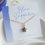 Sapphire Star Necklace, thumbnail 2 of 11