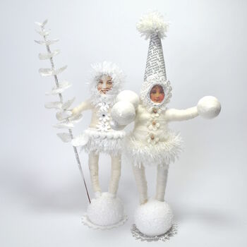 Fairy Style Christmas Decoration Snow Twig Girl, 4 of 5
