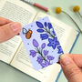 July Magnetic Birth Flower Bookmark Larkspur, thumbnail 6 of 7