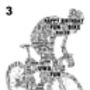 Cyclist Personalised Print, thumbnail 4 of 4