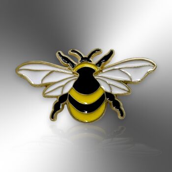 Enamel Bee Pin Badge, Bee Brooch, Birthday, Christmas Gift For Bee Lovers, 3 of 8