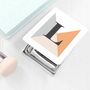 Personalised Geometric Alphabet Compact Mirror, thumbnail 2 of 3