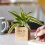 Personalised Solid Oak Micro Plant Pot, thumbnail 2 of 7