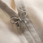 Bow Gold Or Silver Colour Modesty Pin, thumbnail 3 of 12