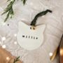 Personalised Cat Bauble Tree Decoration, thumbnail 1 of 3