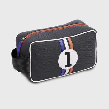 Upcycled Racing Car Washbag, 3 of 4