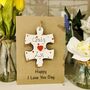 Personalised Valentines Card Missing Piece Jigsaw, thumbnail 3 of 8