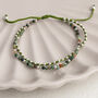 Sterling Silver Double Gemstone Friendship Bracelet, thumbnail 3 of 11