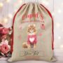 Personalised Valentine Cat Love Heart Sack, thumbnail 7 of 12