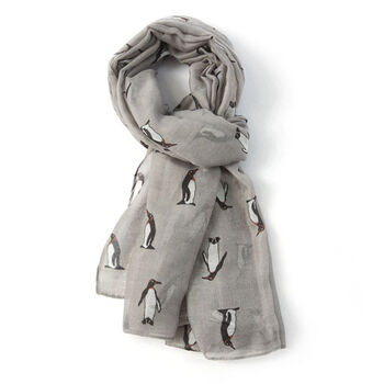 Penguins Print Scarf, 3 of 9