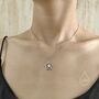 Cz Star Pendant Necklace In Sterling Silver, thumbnail 2 of 11