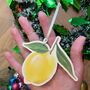 Lemon Wooden Tree Decoration, thumbnail 1 of 2
