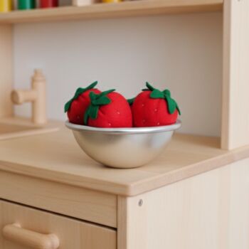 Punnet Of Six Handmade Felt Strawberries, 2 of 9