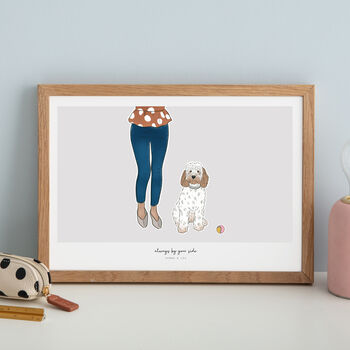 Bespoke 'Always By Your Side' Pet Print, 2 of 10