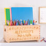 Personalised Arts And Crafts Wooden Storage Crate, thumbnail 3 of 6