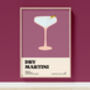 Dry Martini Cocktail Print, thumbnail 1 of 7