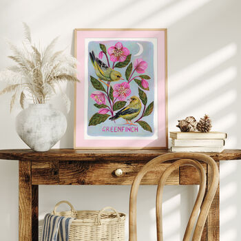 Greenfinch Bird Art Print, 2 of 7