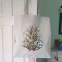 Snowdrop Flower Print Cotton Tote Bag Gift For Winter, thumbnail 1 of 8