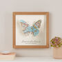 Home Is Where Mum Is Map Butterfly Print Gift, thumbnail 1 of 8