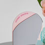 Personalised Iridescent Arch Side Table Mirror Stand, thumbnail 2 of 6