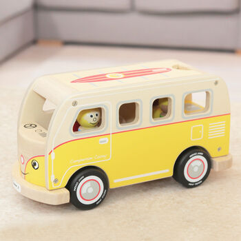 Classic Iconic Yellow Camper Van Wooden Toy By Jammtoys Wooden Toys ...