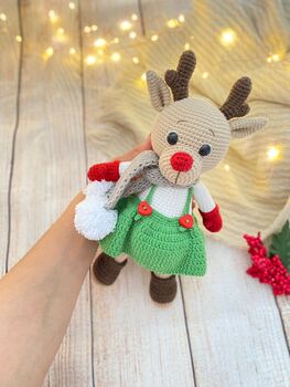 Christmas Gift, Santa`s Reindeer Toy, Rudolph, 7 of 8