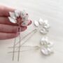 Silver Leaf Hair Pins, thumbnail 3 of 4