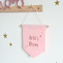Pink Personalised Room Banner Girls Decor, thumbnail 6 of 7
