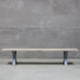 King's Cross Reclaimed Wood Bench With X Frame, thumbnail 4 of 6