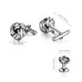 Six Silver Dress Shirt Tuxedo Studs And Cufflink Set, thumbnail 4 of 7